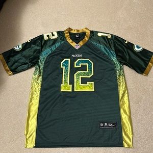 Vintage Nike NFL Green Bay Packers #12 ombré Rodgers jersey